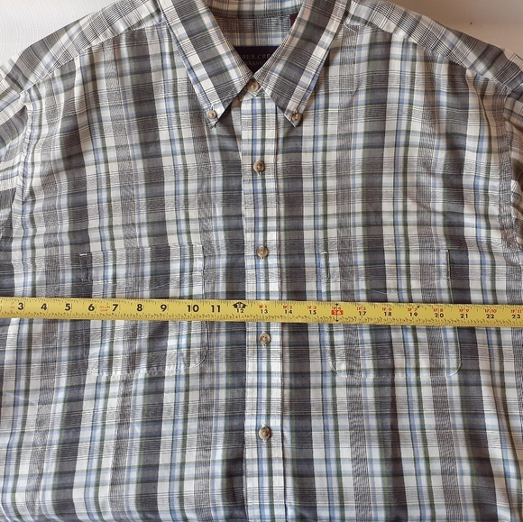 Timber Creek men's multicolor plaid short sleeve button down shirt size L - Picture 8 of 11